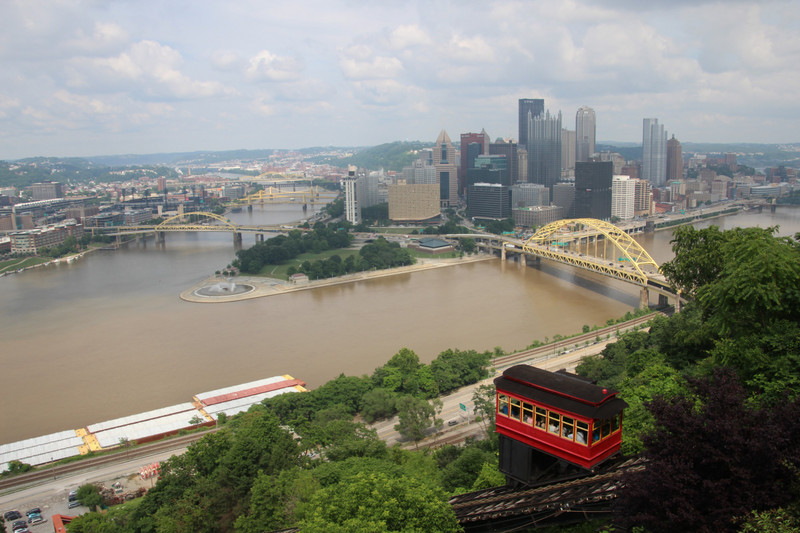 Magical views of the City, 3 Rivers and the Duquesne Incline