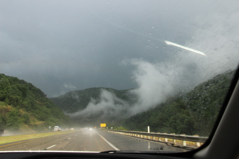 Massive rain storm on Route 64