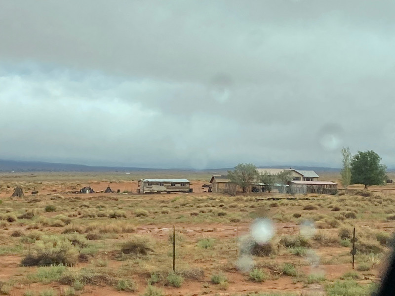 Typical housing for the Navajo families. 