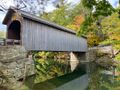 Our 1st covered bridge view and how good is this reflection ?