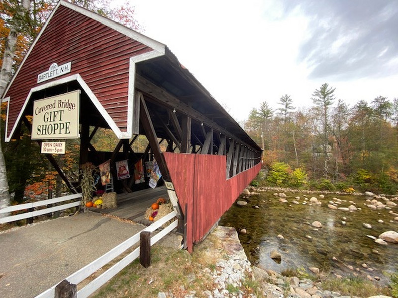 Covered bridge gift shop in Bartlett, New Hampshire