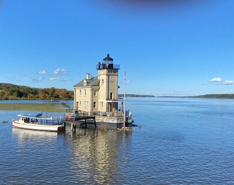 An old lighthouse on the Hudson River