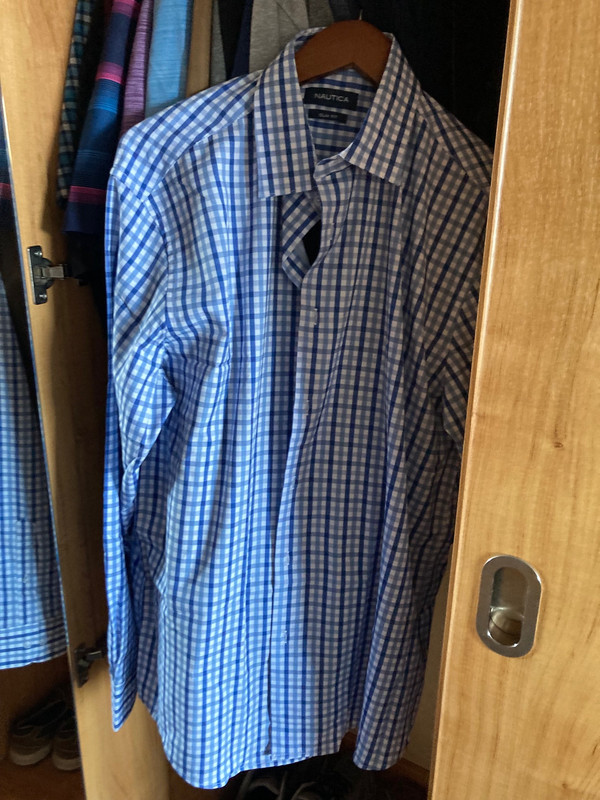This is my Nautica dress shirt purchased from T.J.Max in Boston a few weeks ago. Ready for “elegant night” as this is as elegant I’m going to be this week ! 