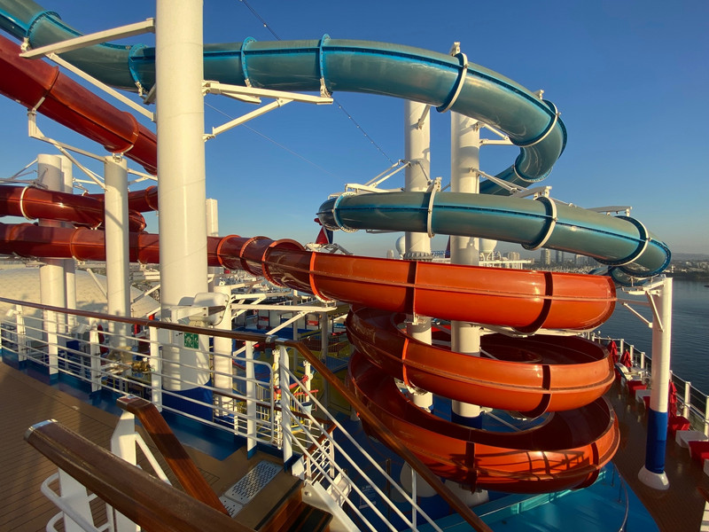 Nice view of the waterslides