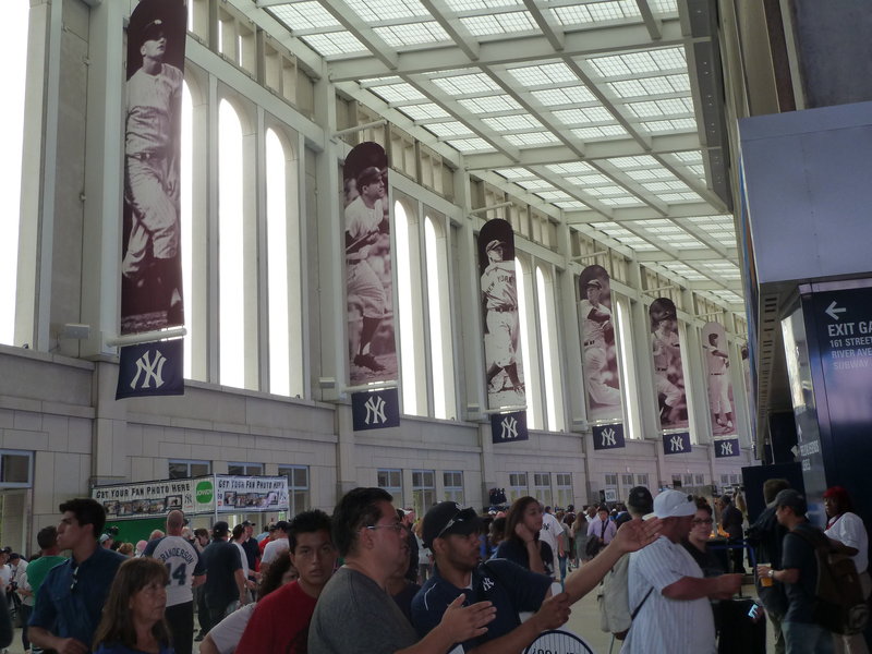 Hall of Fame banners (inc Babe Ruth)