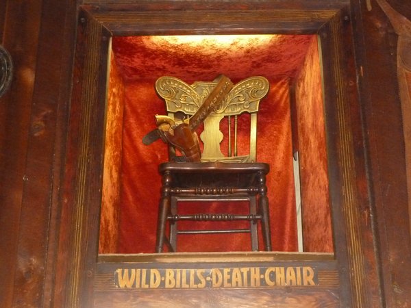 The chair Wild Bill died in