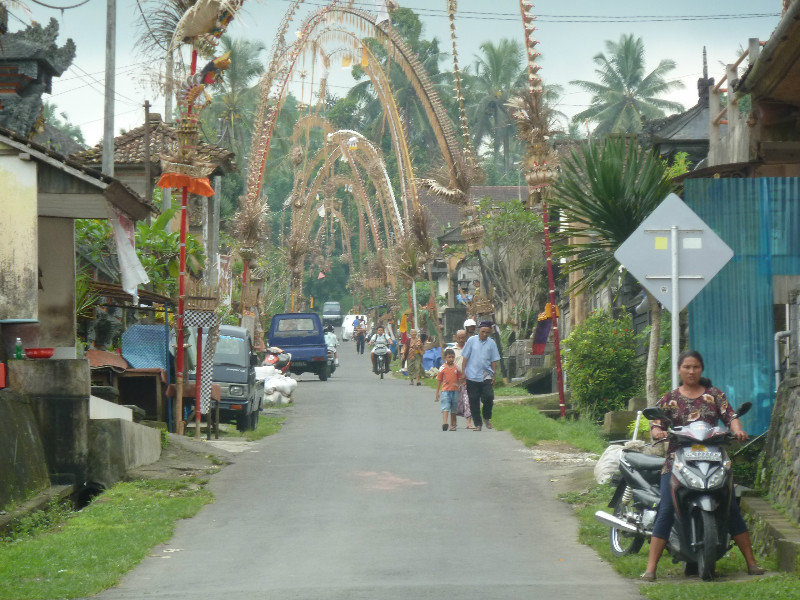 Typical village road scene