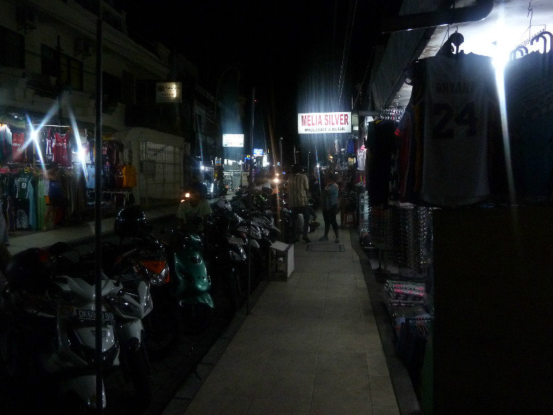 Shopping scene at night