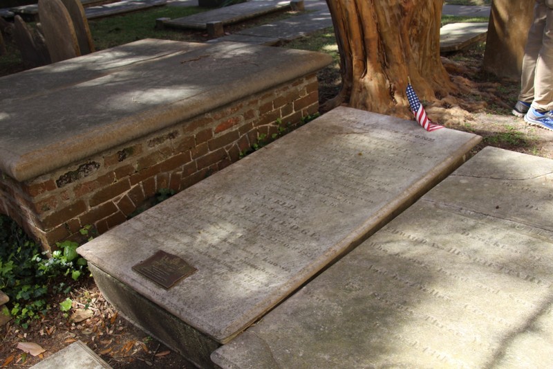 Tombstone of Edward Rutledge