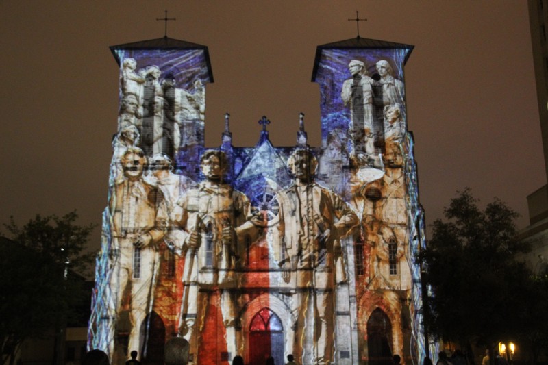 Laser Show at San Fernado Cathedral