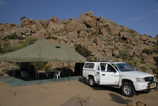 Pucker Namibgrens campsite at Spreethoogte pass