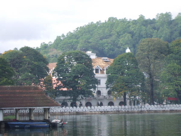 Temple of the tooth across the lake - Kandy