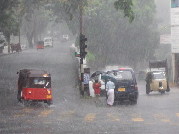 Rain storm in Kandy
