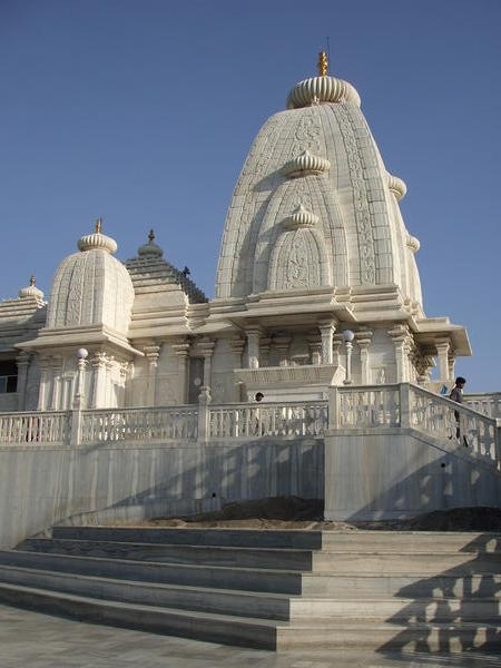 The spectacular white marble Birla temple