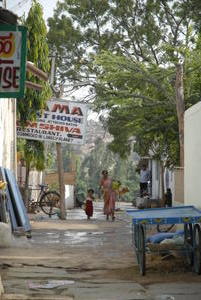 Street toour guest house in Hampi