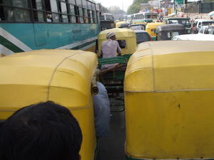 Delhi traffic mayhem