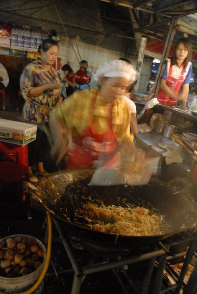 Pad Thai preparation....