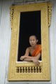 Monk in window....