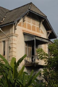French colonial house near That Dham, Vientiane