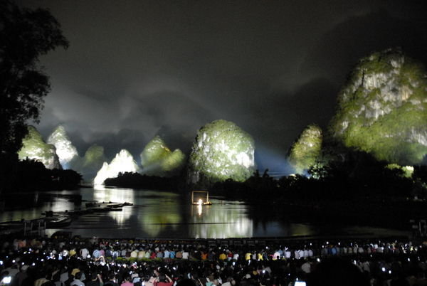 An outdoor spectacle at the Impressions Liu Sanjie