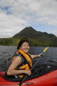 Posing in a Kayak not canoe...