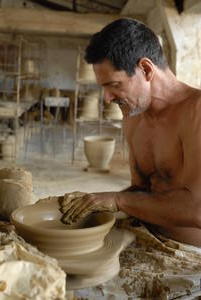 Making pots in Trinidad...