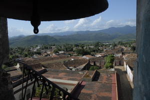 View  from the bell tower of Museum de Revolution...