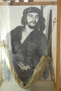 Che and one of his hamocks on display....