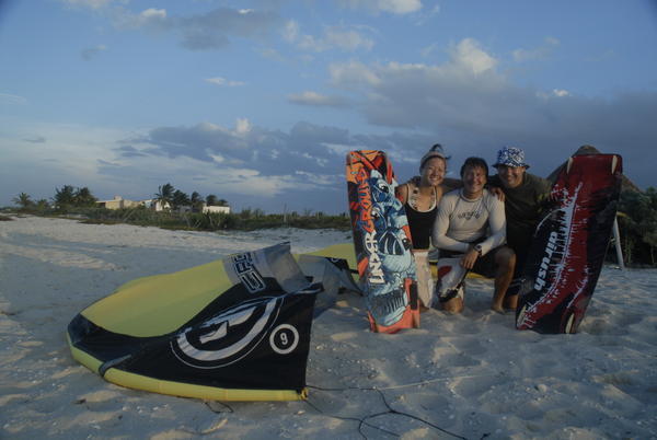 Kite surfing crew....