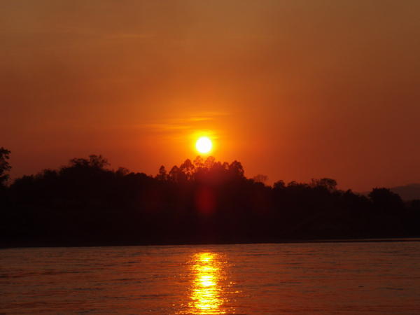 Sunset from the boat
