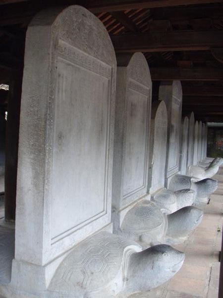 Stone stelae of doctor Laureates from 1442 to 1779