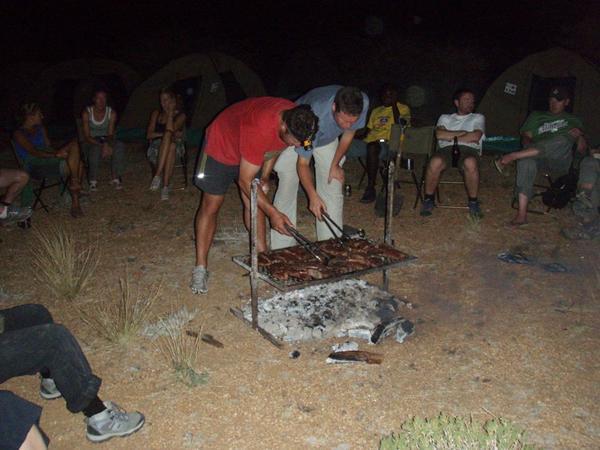 Open fire BBQ