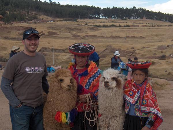 Me With Alpacas and Peruvians