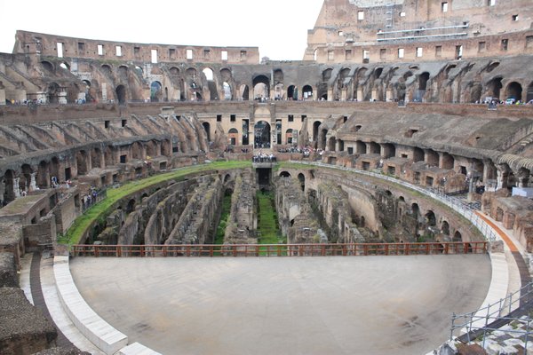 What remains of the Colosseum