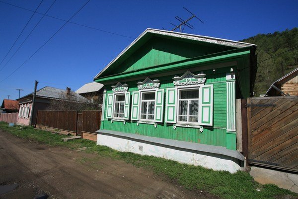 Wooden house of Listvyanka