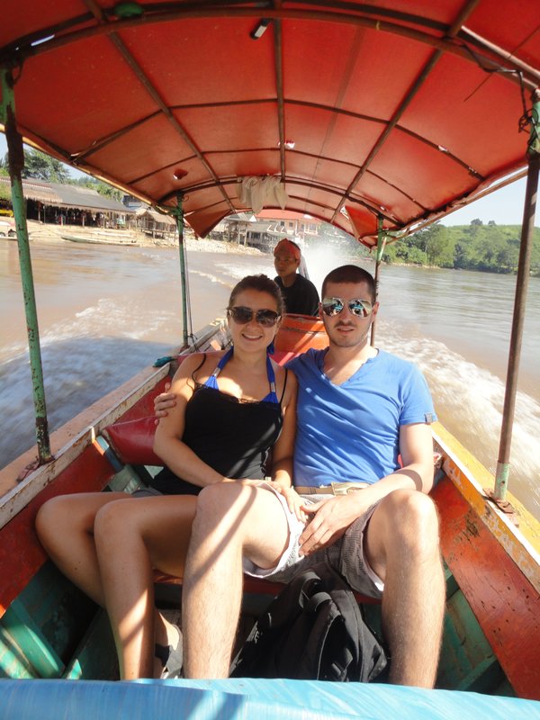 Longtail boat up the Kok River