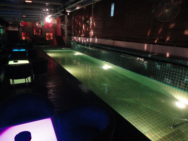 plush club complete with swimming pool