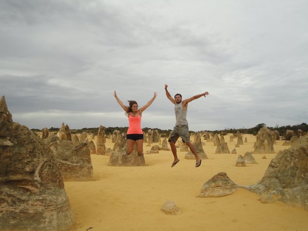Getting excited at the Pinnacles