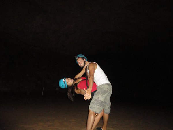 Ballroom rave in a cave