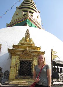 A shot with the stupa