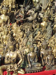 Brass statues at Swayambunath