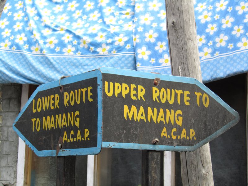 On the Manang path