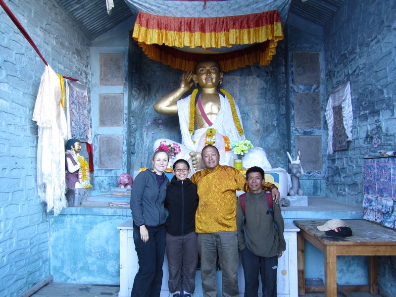 Our team with Guru Rinpoche