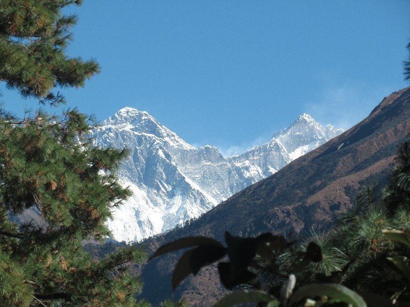 First glimpse of Everest