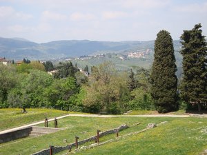 fiesole view with bath