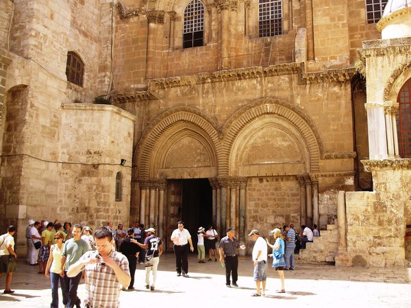 Entrance to the Church of the Holy Sepulchre