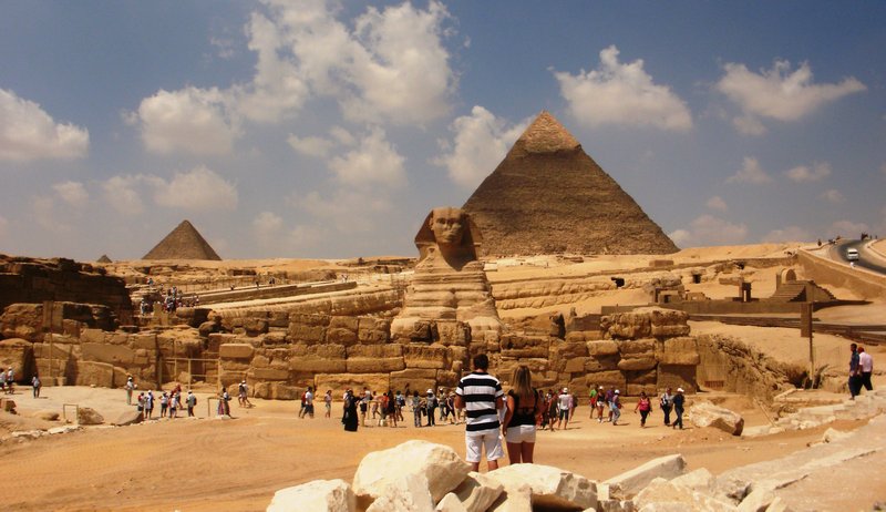Sphinx and the Pyramids