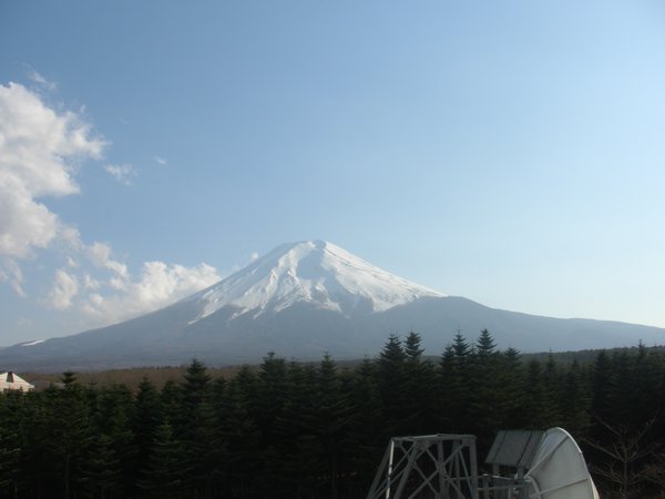 View of Mt Fuji from radar museum