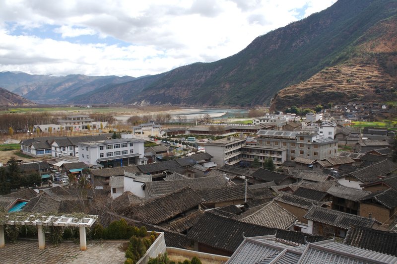 Shigu town with first bend of Yangt-Ze River