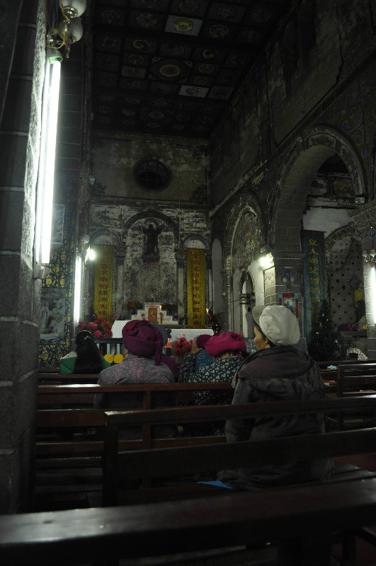 Local people in the church
